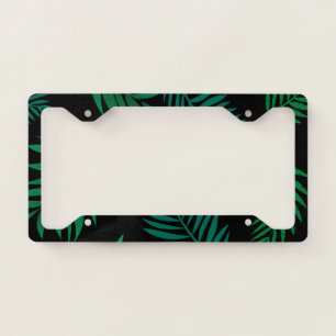Tropical Leaves Pattern 2 License Plate Frame