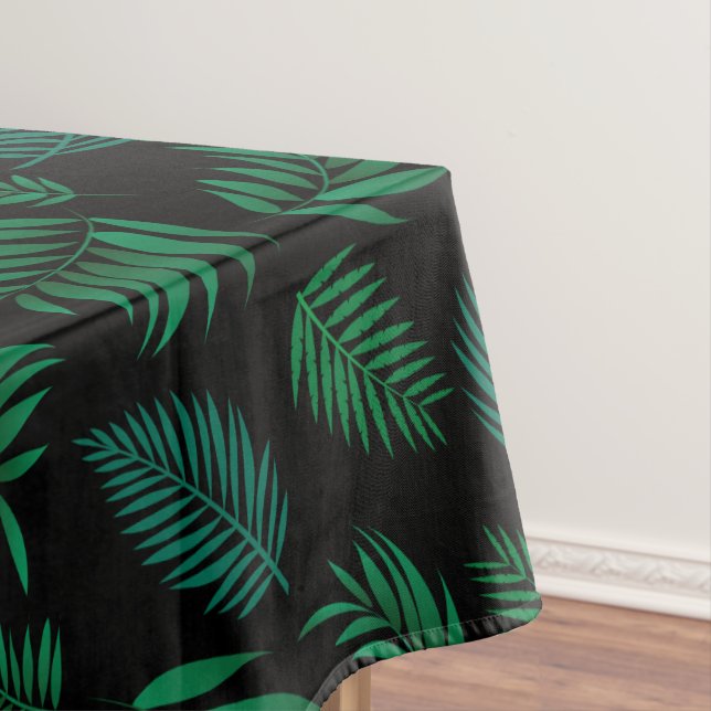 Tropical Leaves Pattern 2 Tablecloth (In Situ)