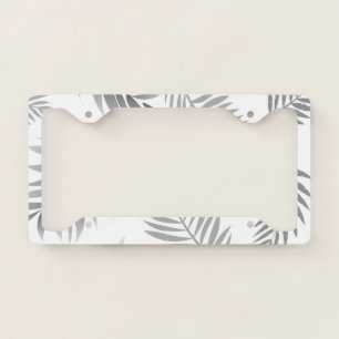 Tropical Leaves Pattern 3 License Plate Frame
