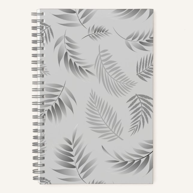 Tropical Leaves Pattern 5 Notebook (Front)