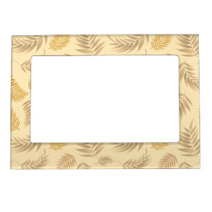 Tropical Leaves Pattern 6 Magnetic Frame