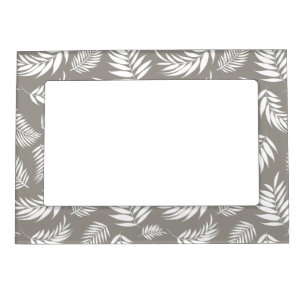 Tropical Leaves Pattern 9 Magnetic Frame