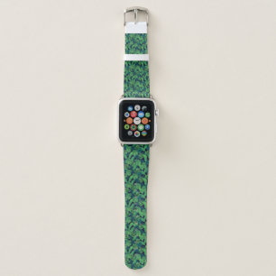 Tropical Leaves Pattern Apple Watch Band