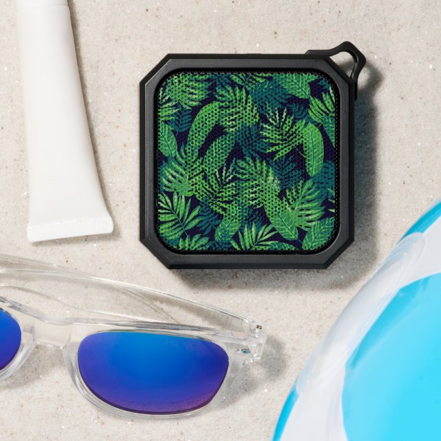 Tropical Leaves Pattern Bluetooth Speaker (Insitu(Beach))