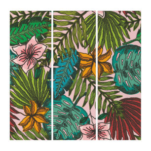 Tropical Leaves Pattern - Boho Floral Decor