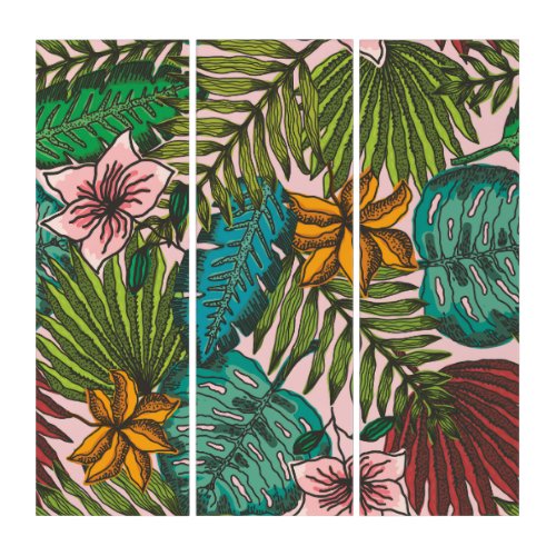 Tropical Leaves Pattern - Boho Floral Decor