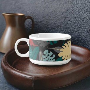 Tropical Leaves Pattern Bowl