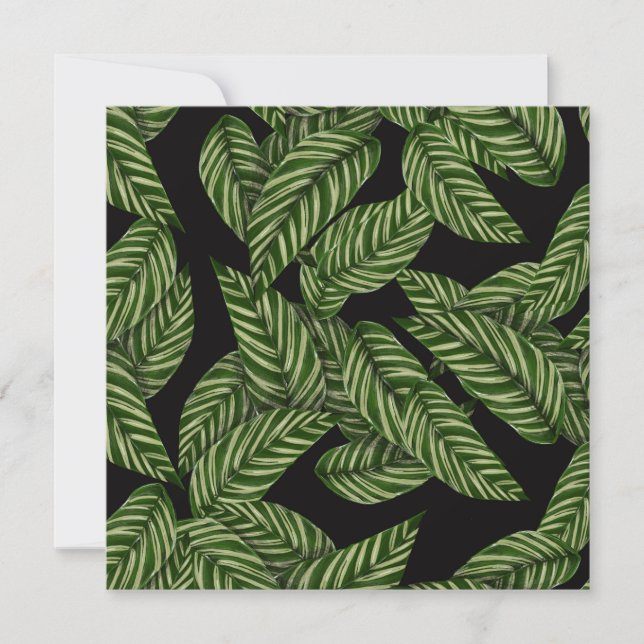 Tropical Leaves Pattern Card (Front)