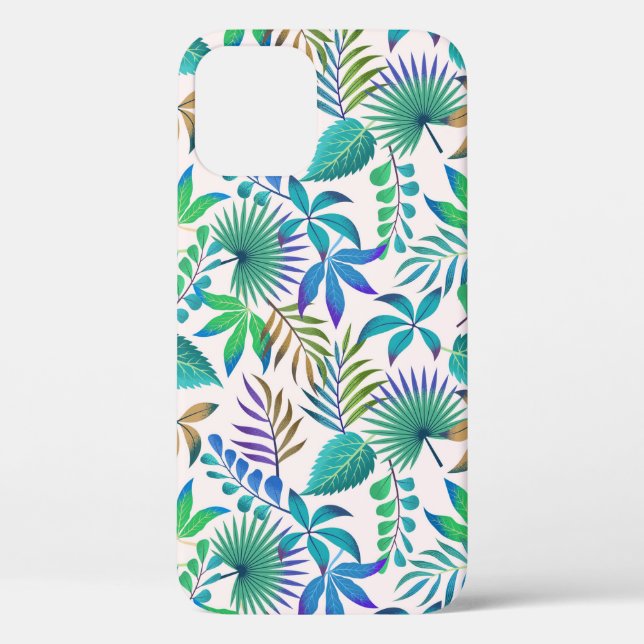Tropical leaves pattern Case-Mate iPhone case (Back)