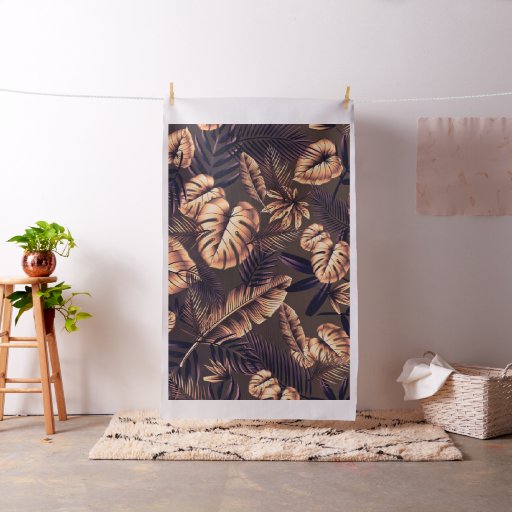 Tropical Leaves Pattern Fabric
