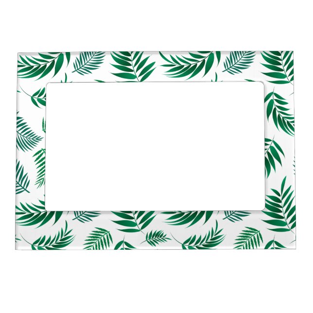 Tropical Leaves Pattern Magnetic Frame (Front)