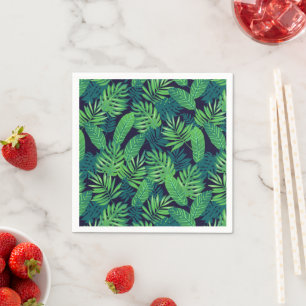 Tropical Leaves Pattern Napkins