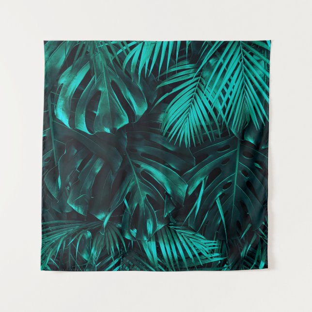 Tropical leaves pattern tapestry (Front)