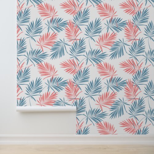 Tropical leaves pattern wallpaper 