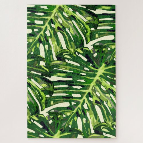 Tropical Leaves Puzzle Gift Greenery