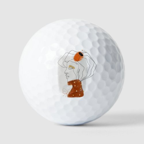 Tropical Leaves Seamless Pattern Design Golf Balls