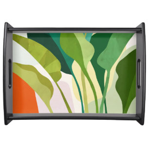 Tropical Leaves Serving Tray