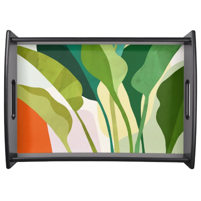 Tropical Leaves Serving Tray (Front)