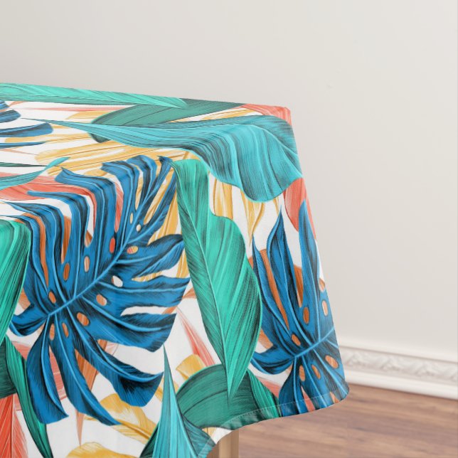 Tropical Leaves Tablecloth (In Situ)
