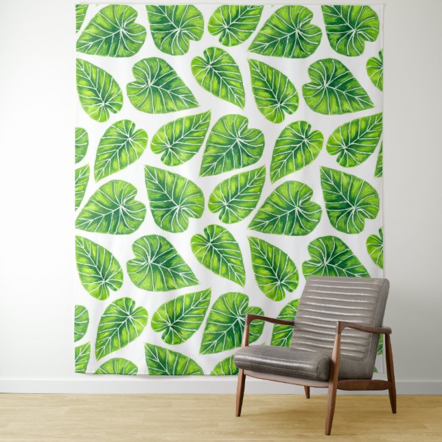 Tropical leaves tapestry (In Situ)