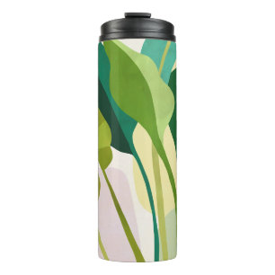 Tropical Leaves Thermal Tumbler