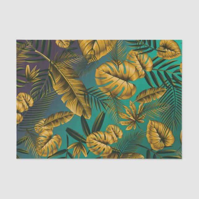 Tropical Leaves Tissue Paper (Front)
