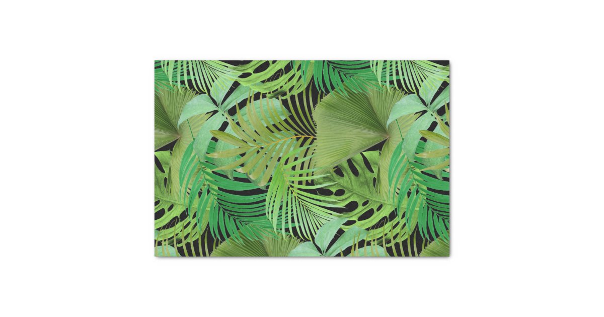 Tropical Leaves Tissue Paper | Zazzle