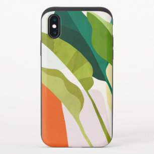 Tropical Leaves iPhone X Slider Case