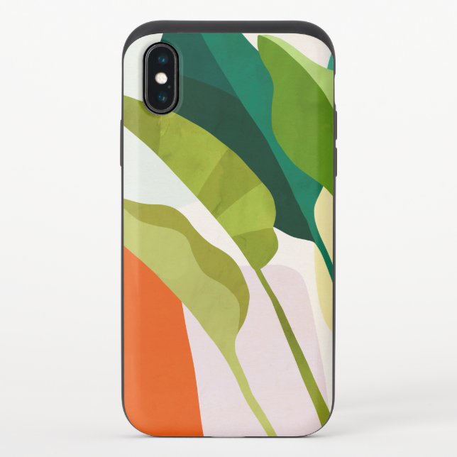 Tropical Leaves Uncommon iPhone Case (Back)
