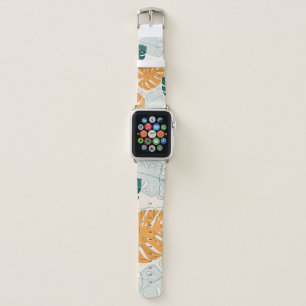 Tropical Leaves: Vintage Jungle Seal Apple Watch Band