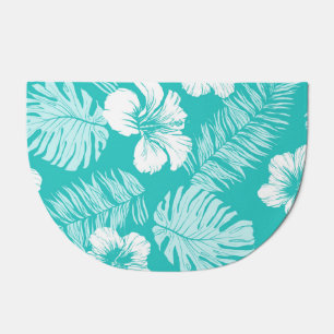 Tropical Leaves: Vintage Plant Pattern Doormat