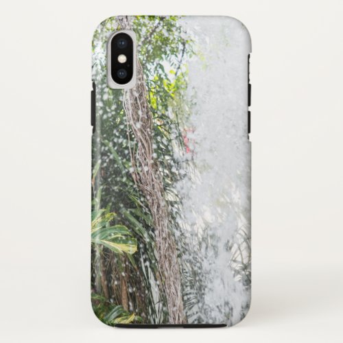 Tropical Leaves Waterfall Dream 1 travel wall  iPhone X Case