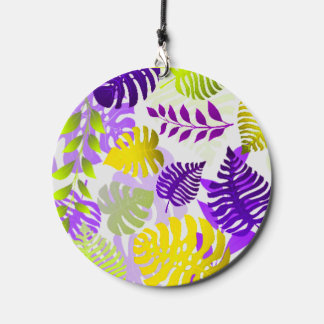 Tropical Leaves  Wind Chime