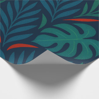 Tropical leaves wrapping paper