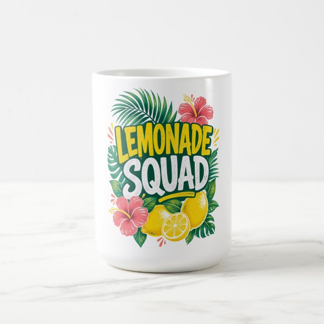 Tropical Lemonade Squad Summer Coffee Mug (Center)