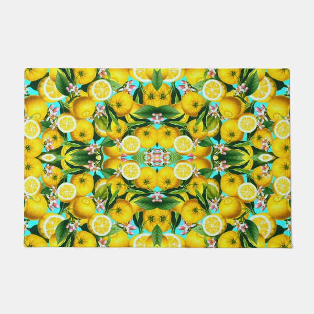 TROPICAL LEMONS DOORMAT (Front)