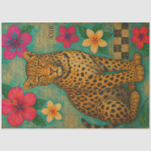 Tropical Leopard Lounge Decoupage Paper – Exotic