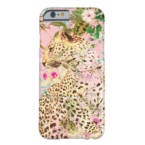 Tropical leopard print floral Hawaiian Barely There iPhone 6 Case