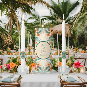 Tropical Light Iridescence Wedding Unity Candles