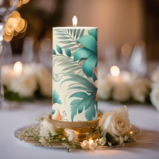 Tropical Light Medium Pillar Candle (Creator Uploaded)