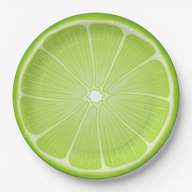 Tropical Lime Party Essentials  Paper Plates (Front)