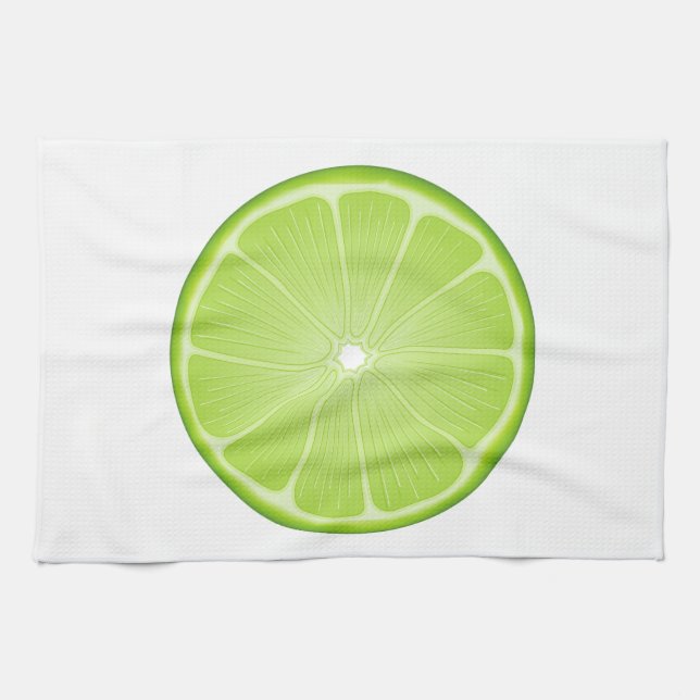 Tropical Lime Party Kitchen Towel (Horizontal)