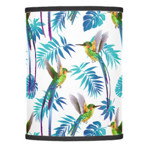Tropical Long Tail Hummingbirds Lamp Shade