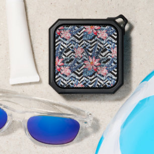 Tropical Lotus Flower Pattern Bluetooth Speaker