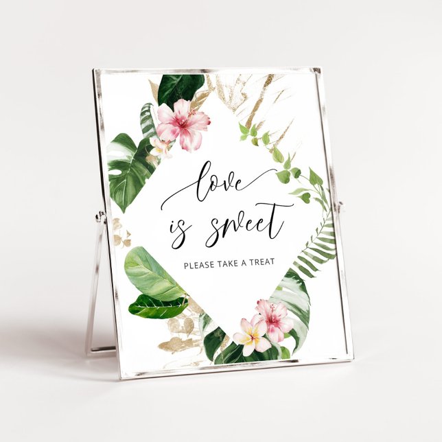 Tropical Love is sweet take a treat Poster (Creator Uploaded)