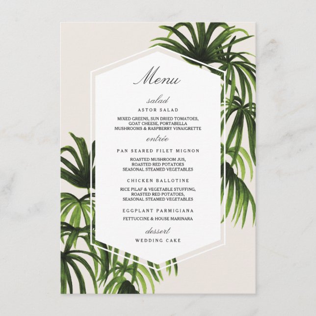 Tropical Love / Menu (Front)