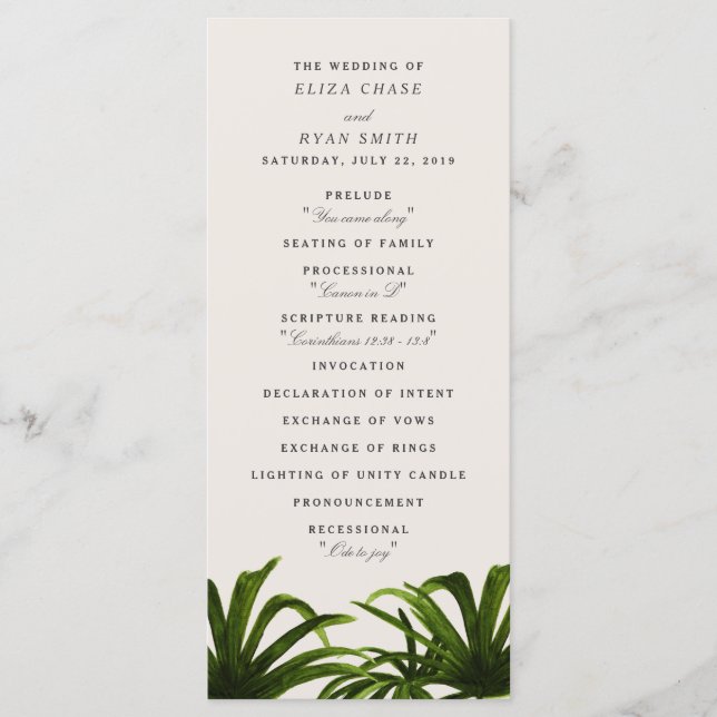 Tropical Love / Program (Front)