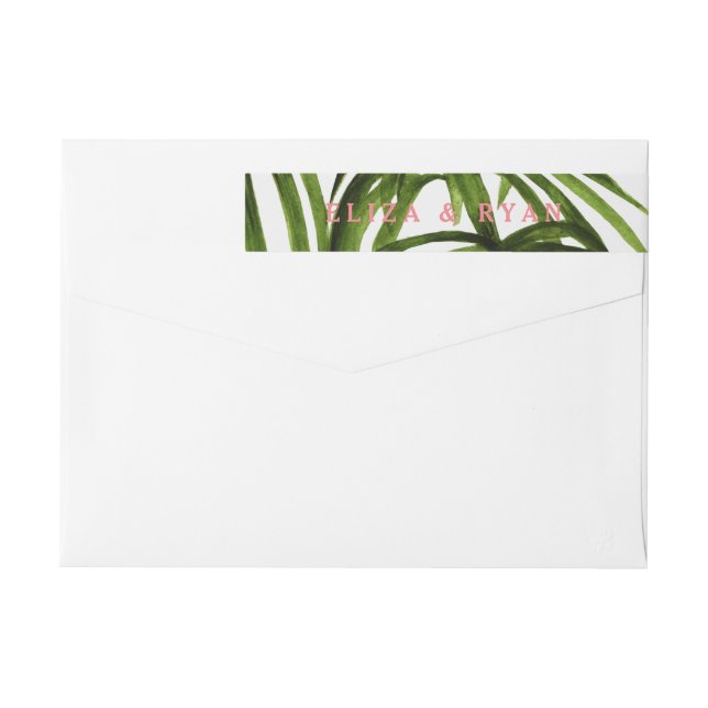 Tropical Love / Wrap Return Address Around Label (Back)