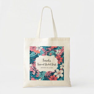 Tropical Luau Bridal Shower Favors Tote Bag
