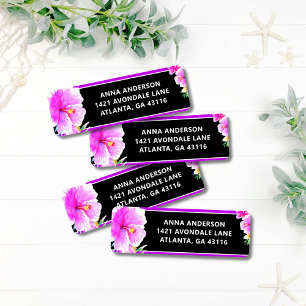 Tropical Luau Graduation Return Address Label